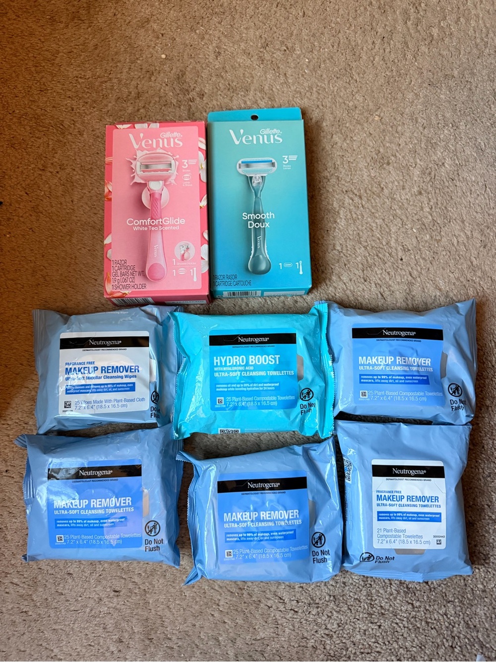 Gillette Venus Women’s Razors - Pink & Teal Handles